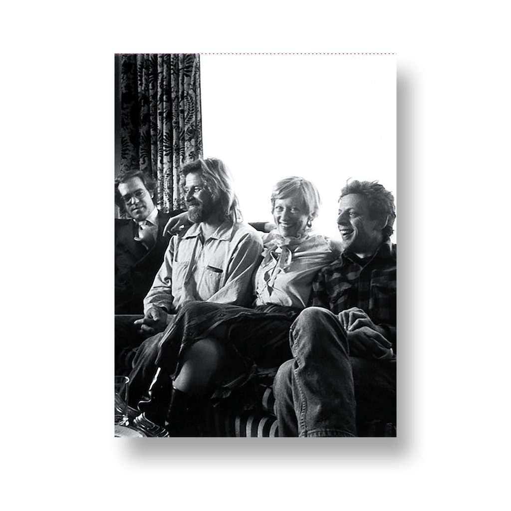 Francois deMenil- Mark Di Suvero-Barbara Rose-Philip Glass-NYC-1976